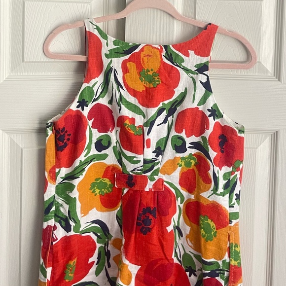 Tyler Boe Floral Poppy Linen Shift Dress Size XS pockets lined blend. #087 - Picture 7 of 17
